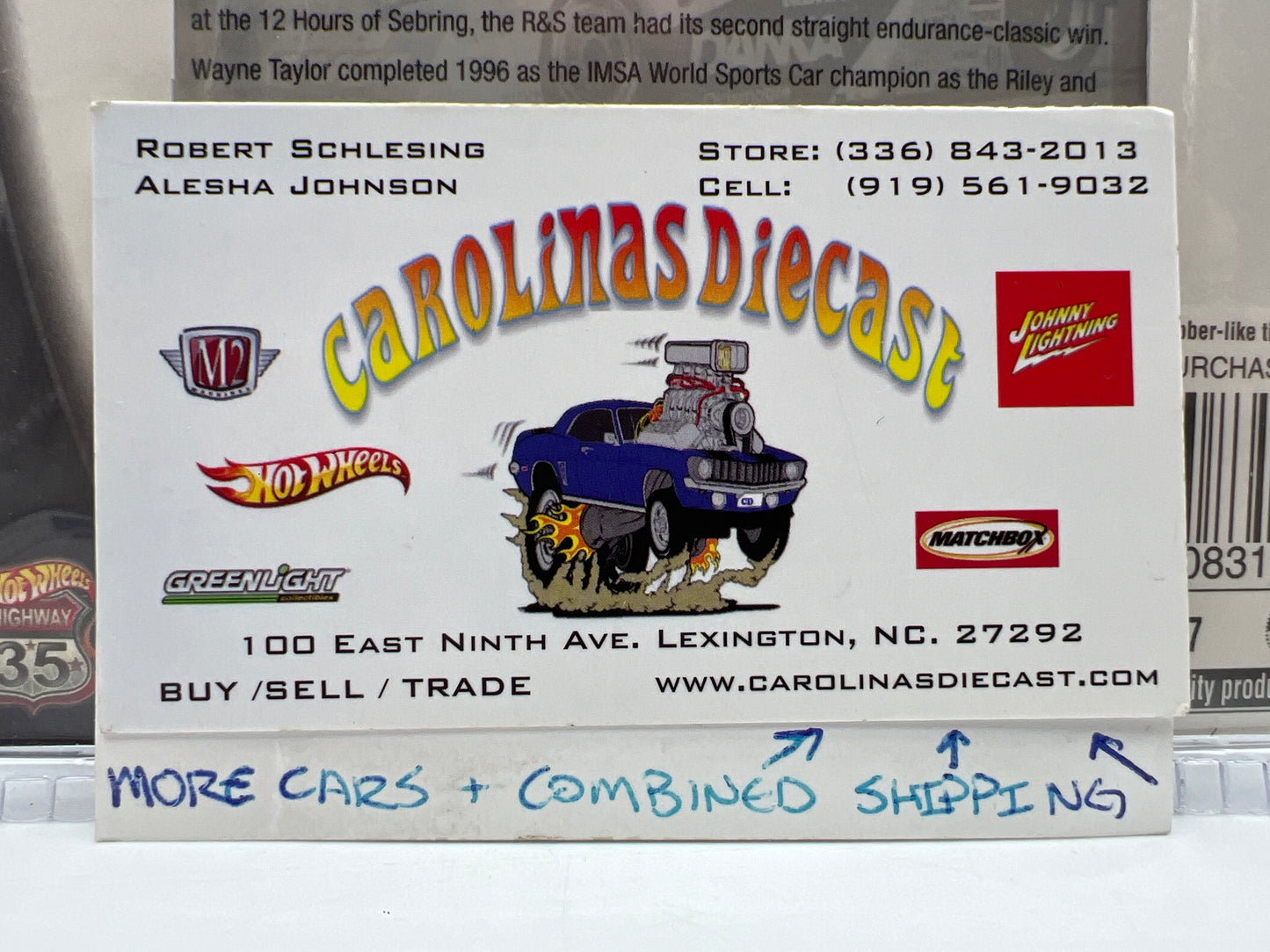 Hot Wheels Hall of Fame Milestone Moments 96 Daytona 24-Hour Riley & Scott Mk III