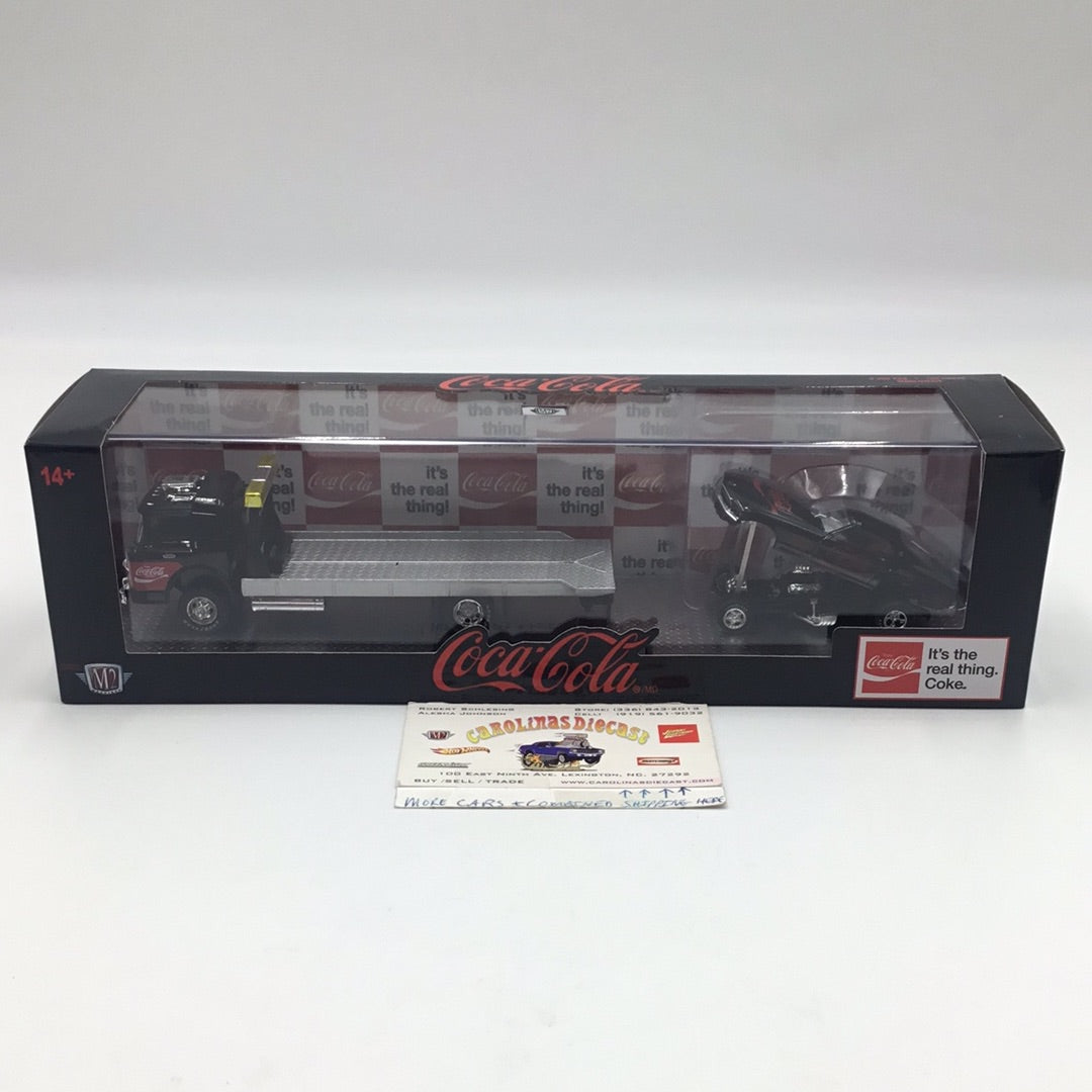 M2マシーン コカ・コーラ　C950 ボックストラック & マスタング M2 Machines auto haulers Coca Cola 1966 Ford C-950 & 1969 Ford