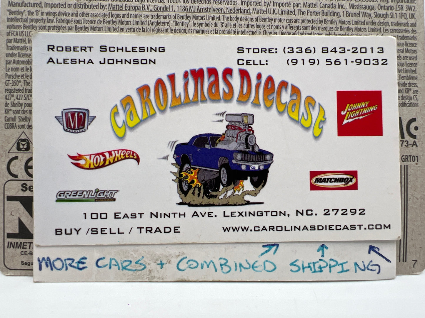 Hot Wheels Factory 500 HP #1 Cadillac CTS-V Black 153A