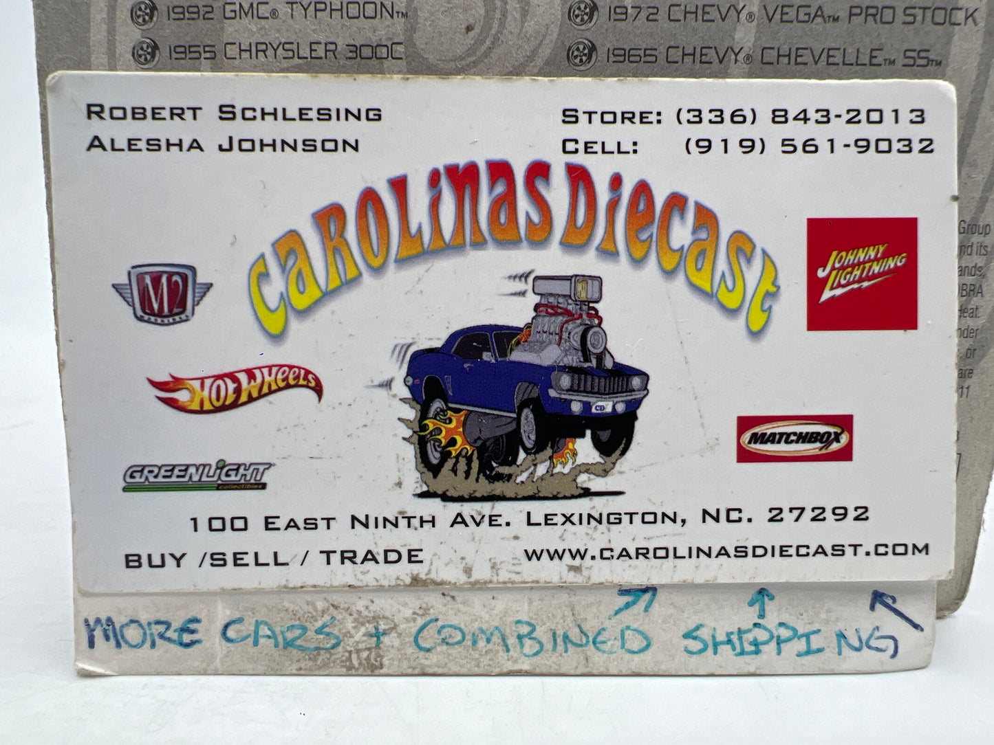 Johnny Lightning Small Card 1965 Chevy Chevelle SS Light Blue 216L