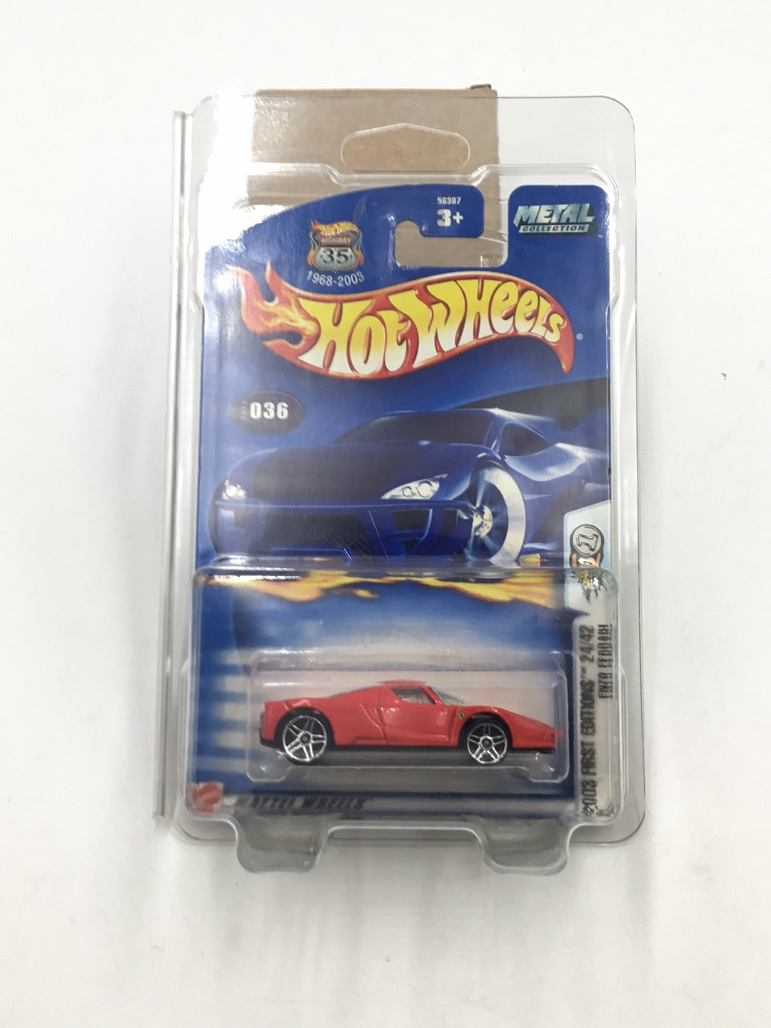 2003 hot wheels #36 Enzo Ferrari w/Protector