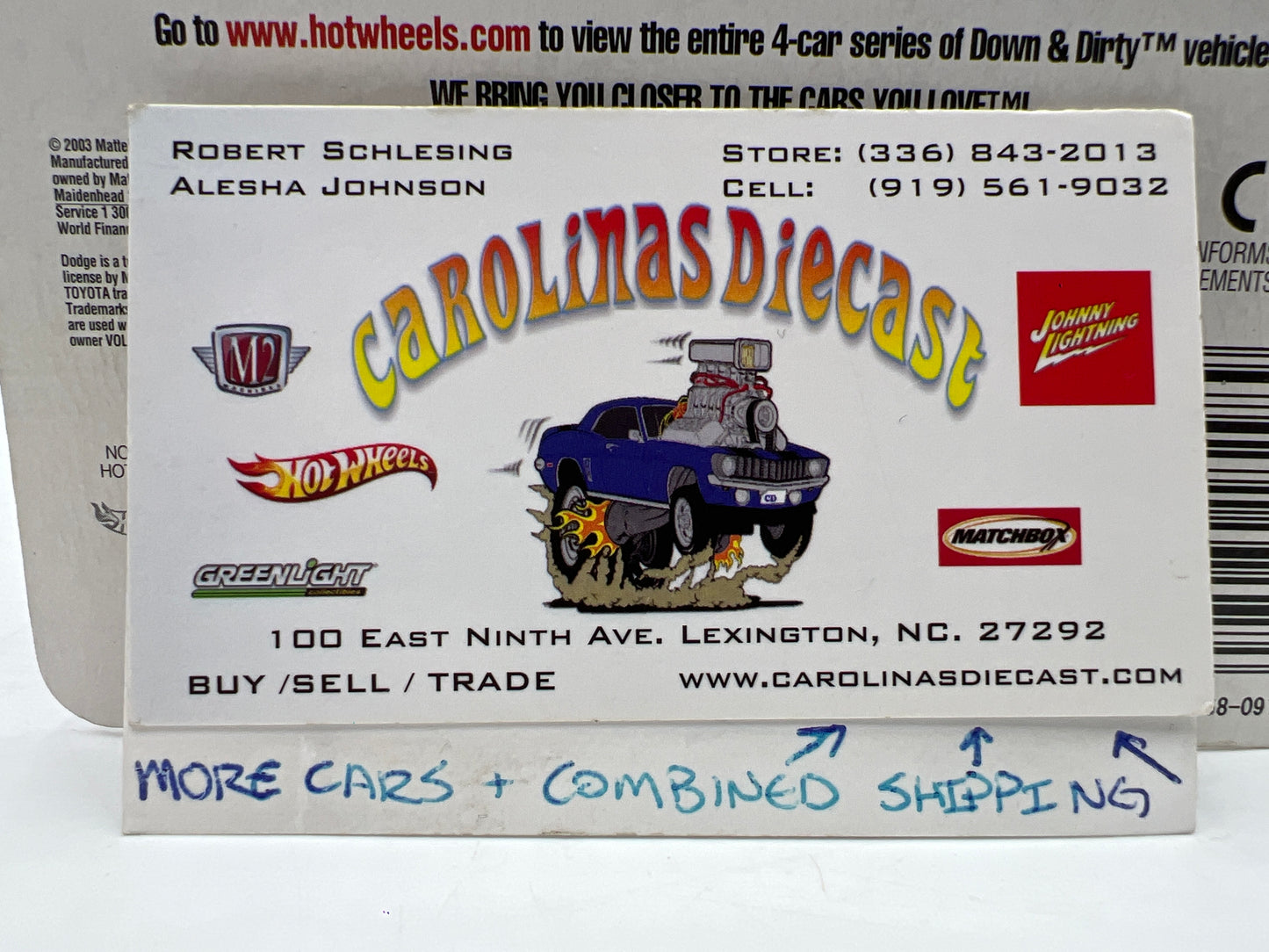 Hot Wheels Premium Down & Dirty #3 Toyota Truck Black/White