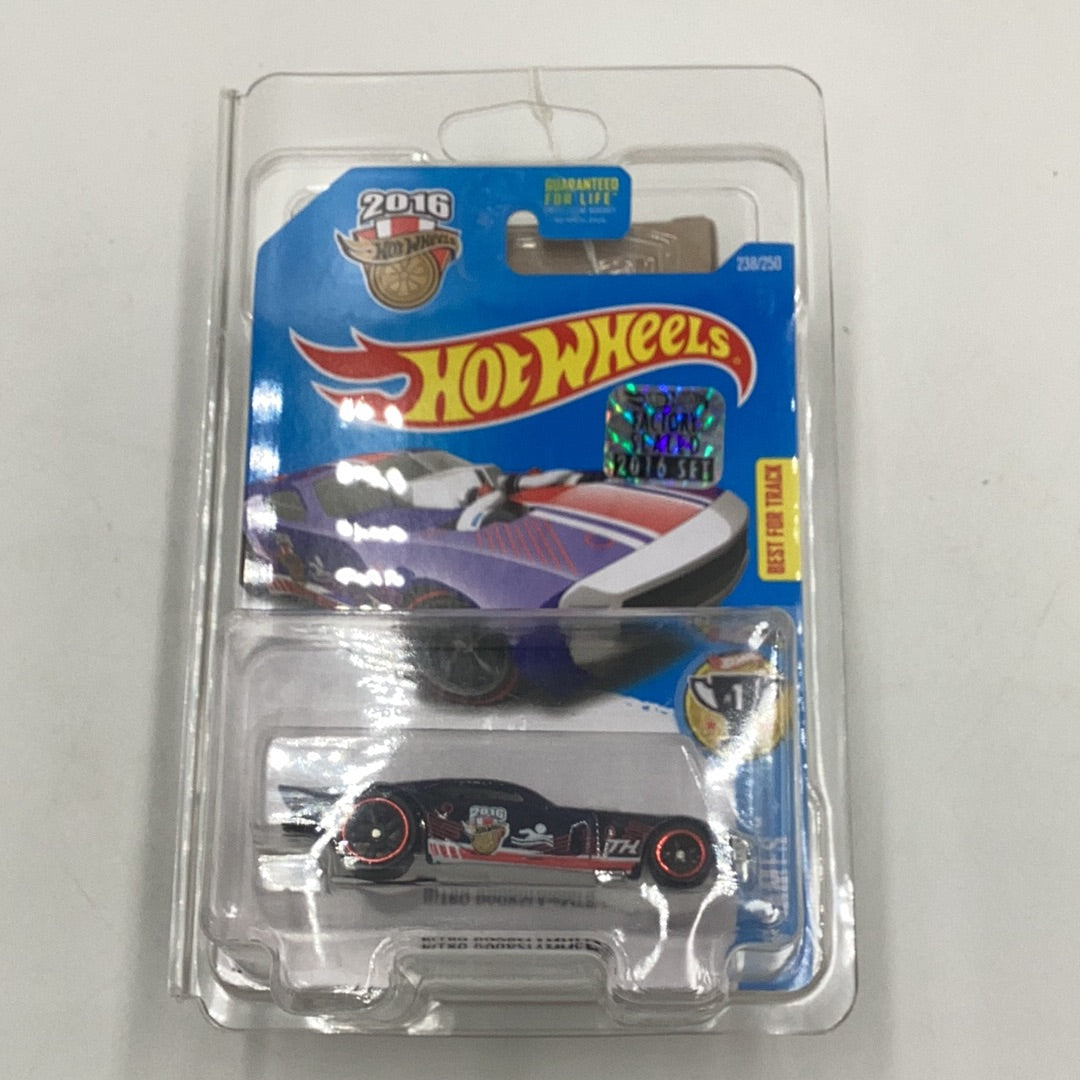 2016 hot wheels super treasure hunt #238 Nitro Doorslammer W/Protector