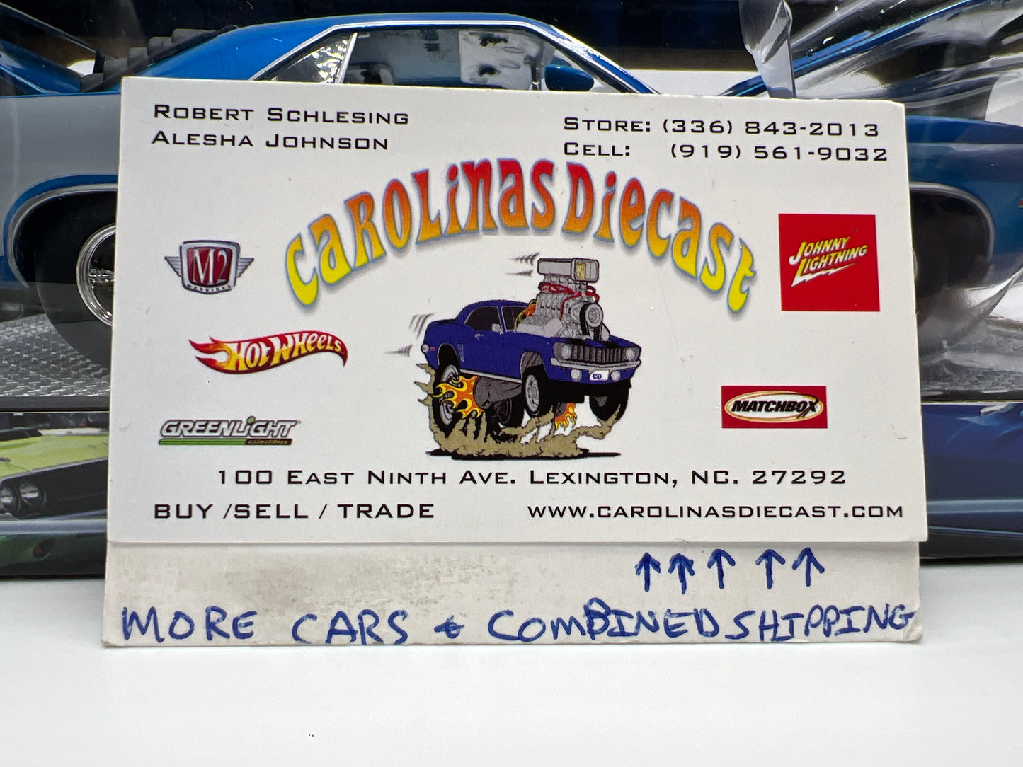 M2 Machines 1/24 Premium Edition Detroit-Cruisers 1971 Plymouth Hemi Cuda Blue/White 11-18