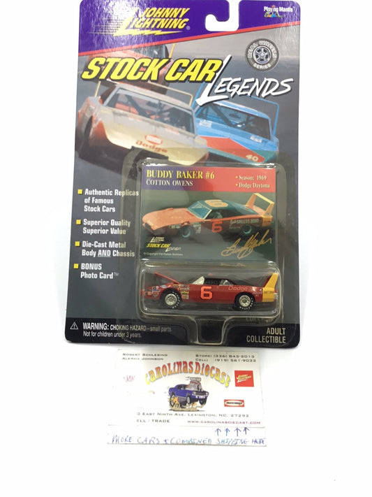 Johnny lightning Stock Car Legends #6 Buddy Baker Dodge Daytona QQ1