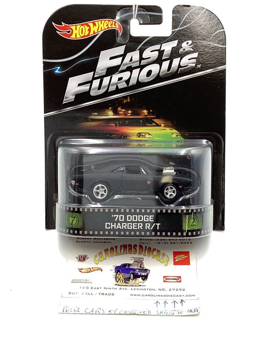 Hot wheels retro entertainment Fast & Furious 70 Dodge Charger R/T 241C