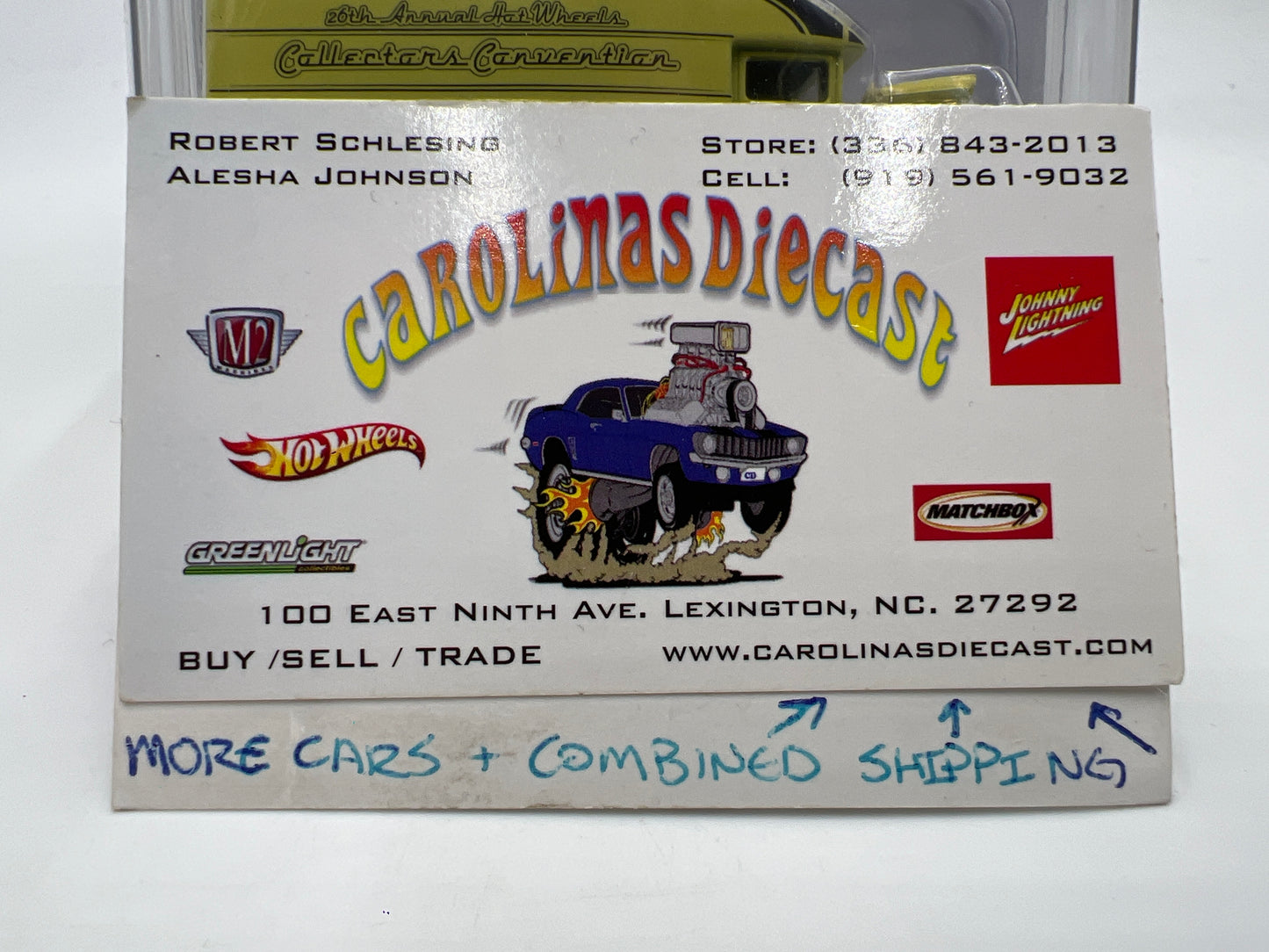 2012 Hot Wheels 26th Annual Collectors Convention #361/3000 Blown Delivery Yellow W/Protector