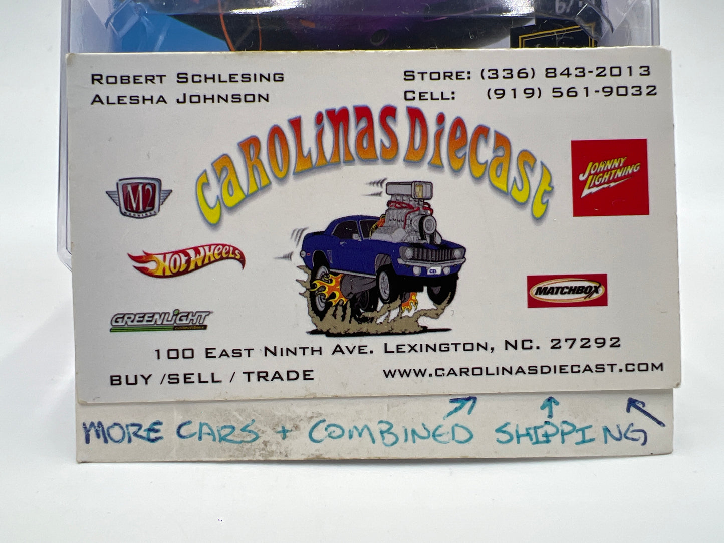Hot Wheels Dodge Challenger Drift Car Purple Wheel Swap Custom On Card W/Protector SR