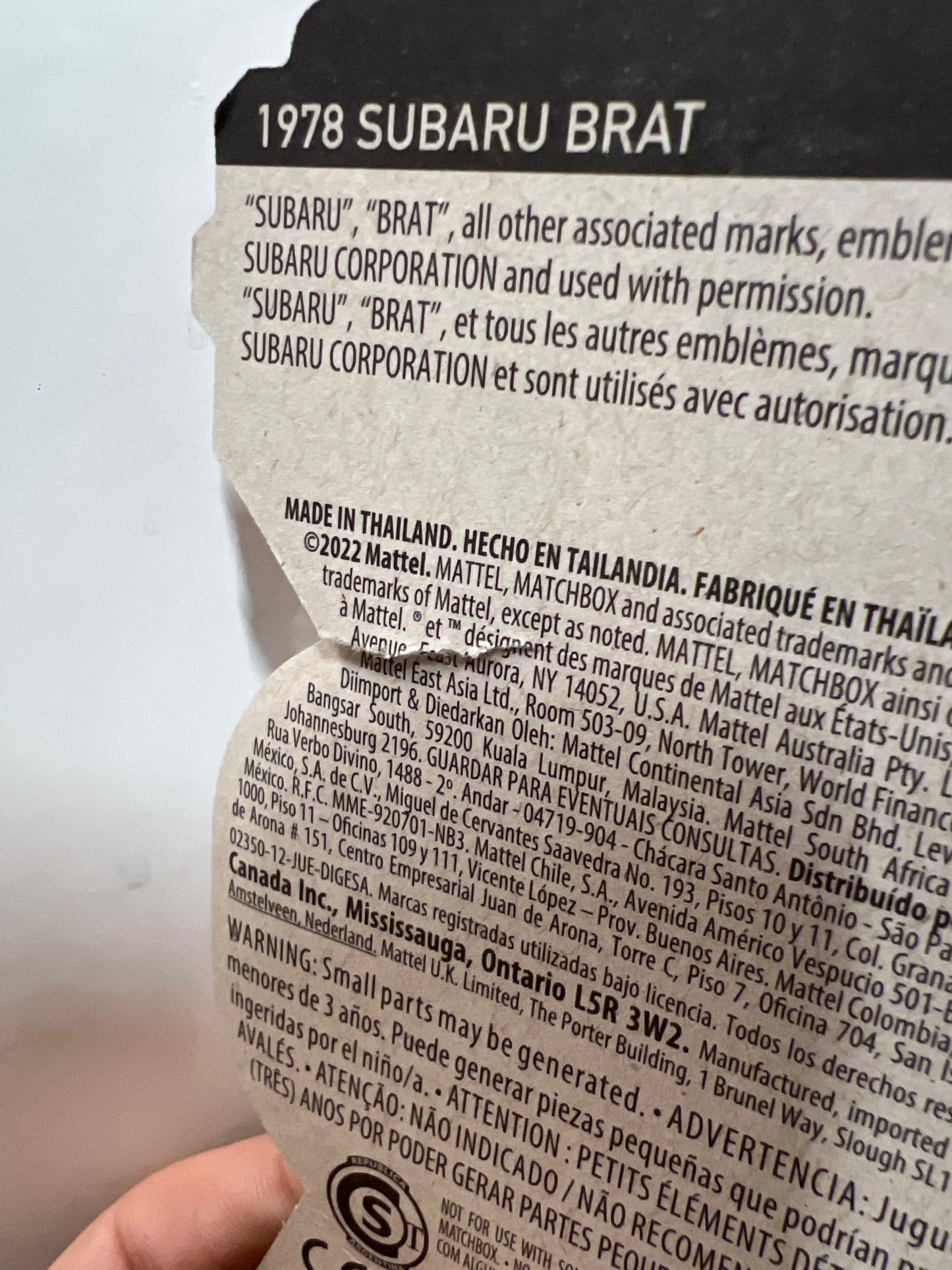 Matchbox Moving Parts 1978 Subaru Brat 45/50 See Description 166H