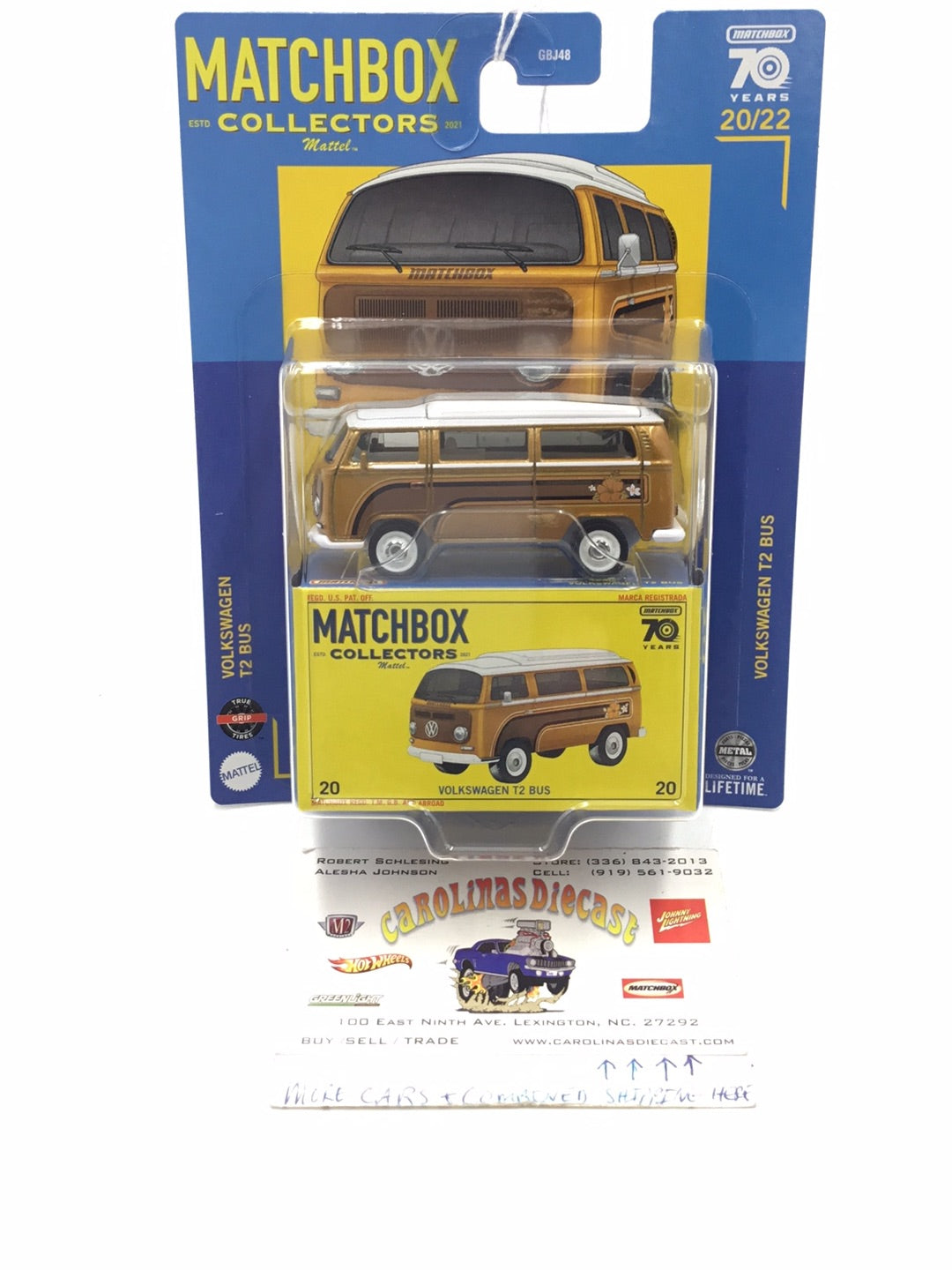 2023 matchbox Collectors #20 Volkswagen T2 Bus 20/22