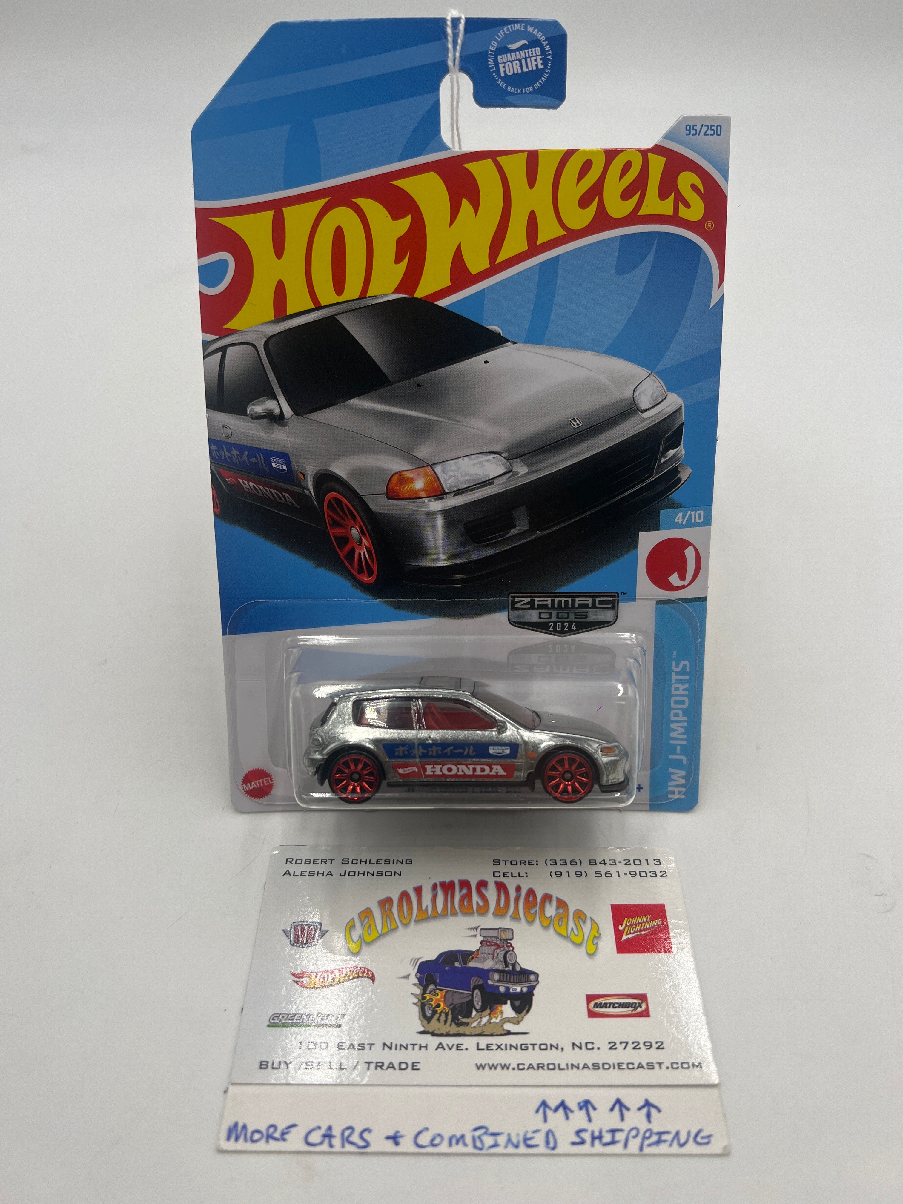 HOT WHEELS outlets 2023 ZAMACS 90 HONDA CIVIC EF LOT OF 10 New