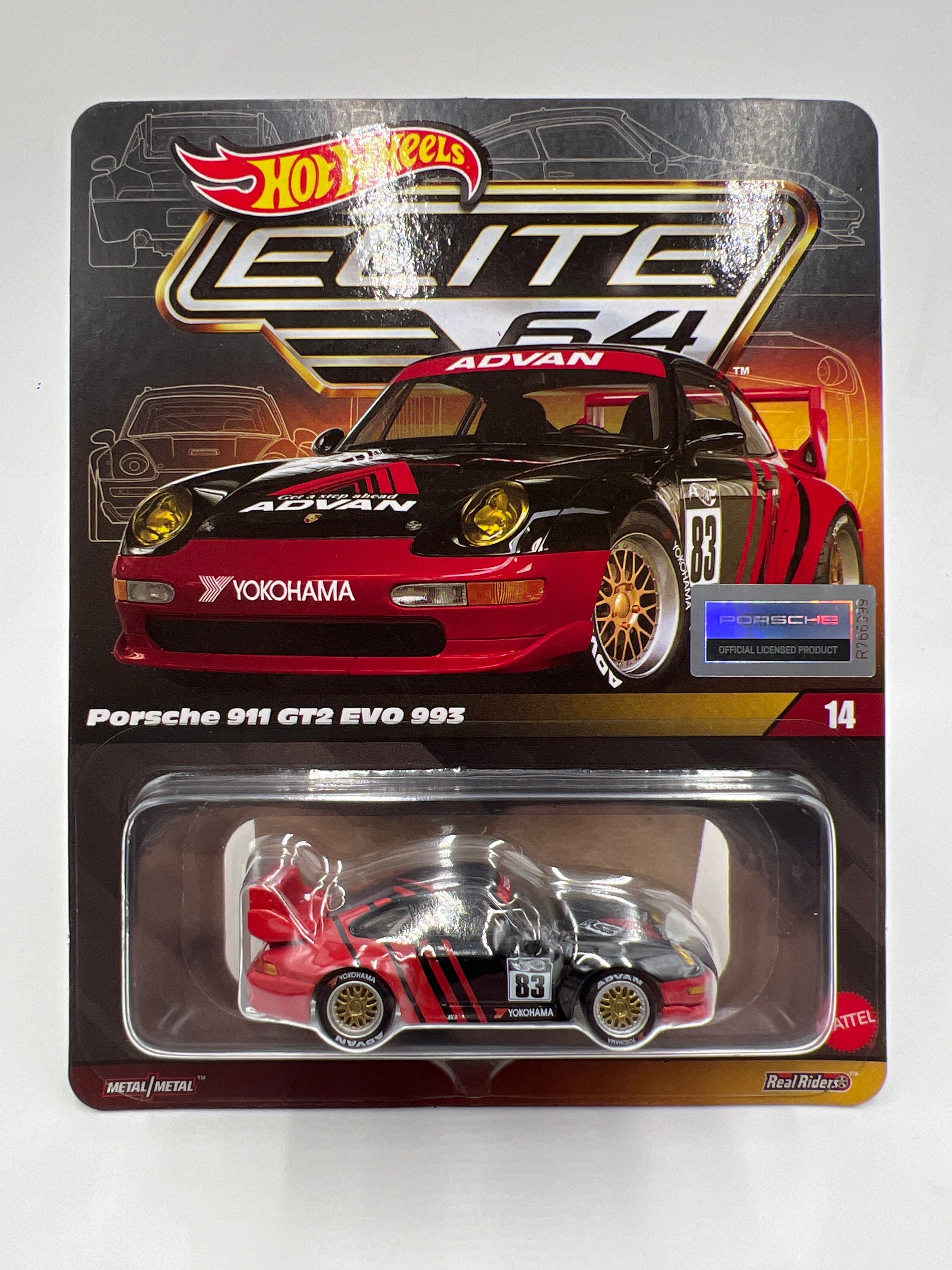 HW RLC限定 アドバン ポルシェ911 GT2 EVO 993 エリート64 2025 HOT WHEELS RLC ELITE 64 PORSCHE/ADVAN 911 GT2 EVO 993