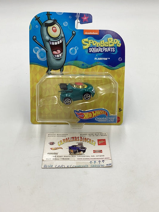 Hot Wheels Nickelodeon Character Cars Plankton *BAD CARD* 112C