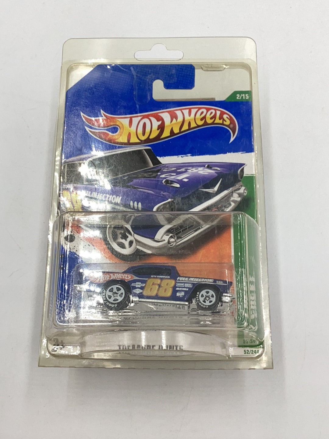 2011 hot wheels #52 treasure hunt 57 Chevy W/ protector