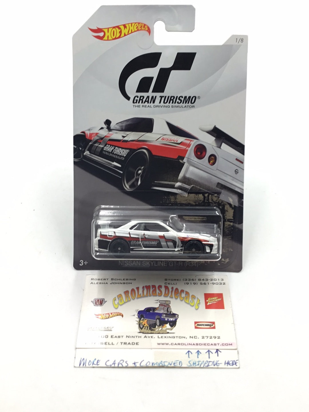 Hot Wheels Premium Pop Culture metál autó, Nissan GT-R Nismo GT3 Gran Turismo, 1:64, fehér Hot Wheels Premium Pop Culture metál autó, Nissan GT-R Nismo GT3 Gran Turismo, 1:64, fehér