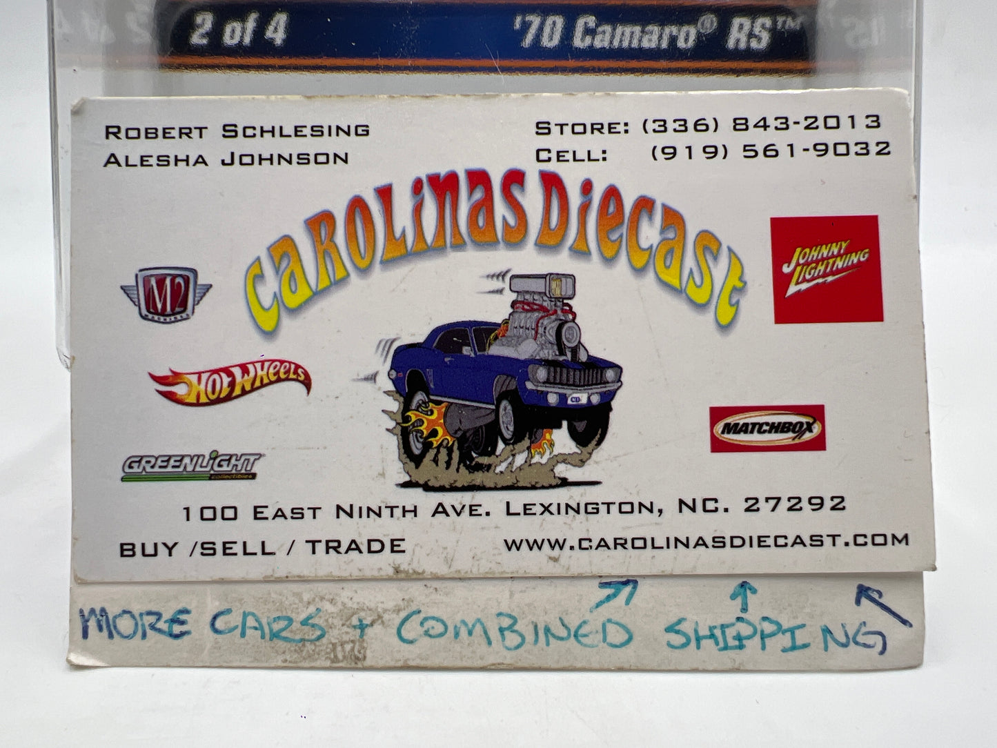 2009 Hot Wheels 23rd Annual Collectors Convention LA #1267/3000 70 Camaro RS W/Protector