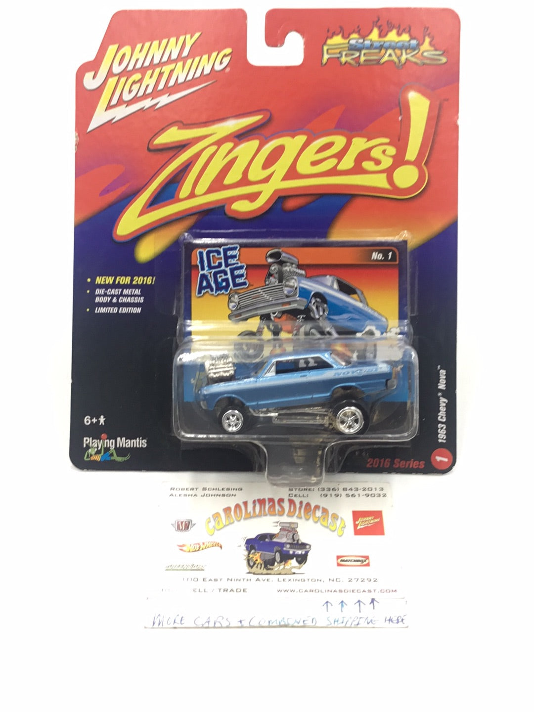 Johnny lightning zingers 1963 Chevy Nova 209E – carolinasdiecast