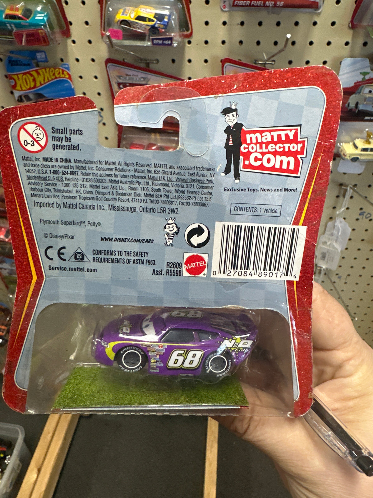 Disney Pixar The World Of Cars Rubber Tires N2O Cola No 68 140i