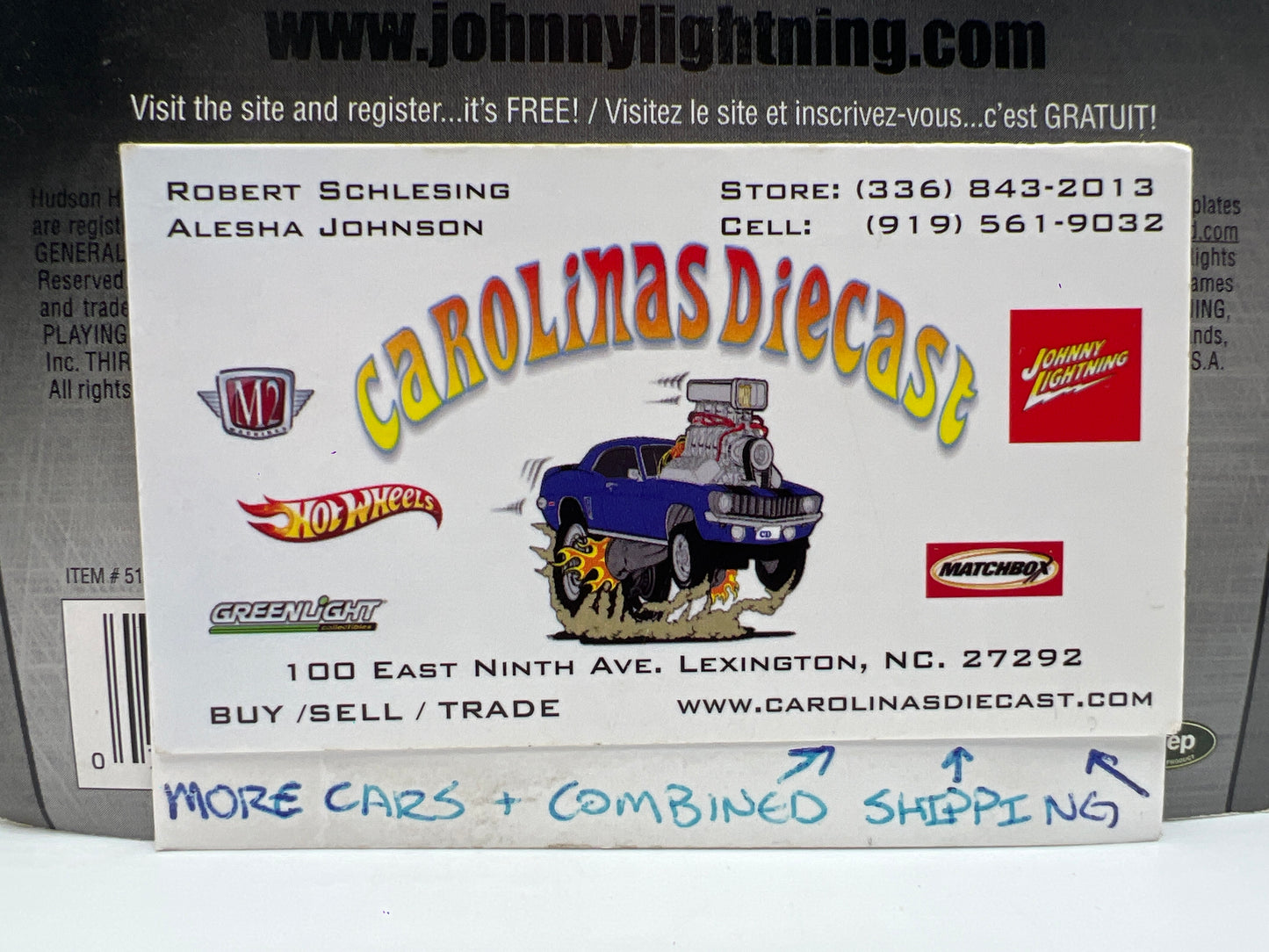 Johnny Lightning 2.0 Release #4 Tim Flocks Fabulous Hudson Hornet Light Blue