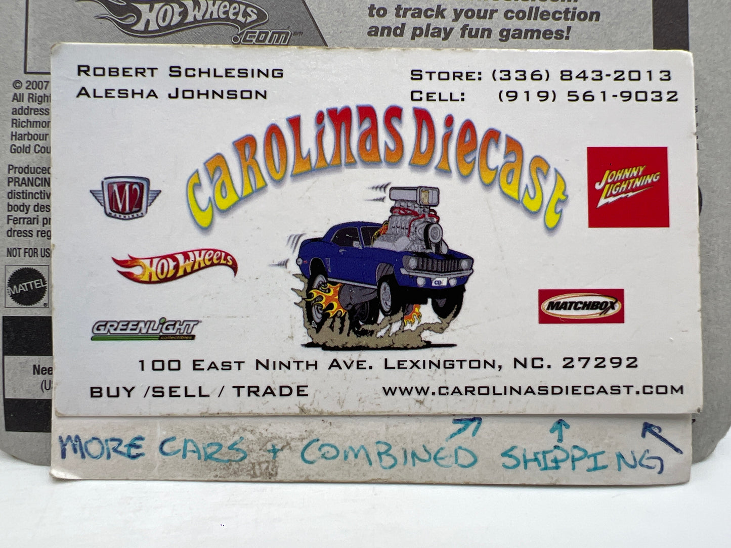 2008 Hot Wheels Team Exotics #114 Enzo Ferrari Blue SR