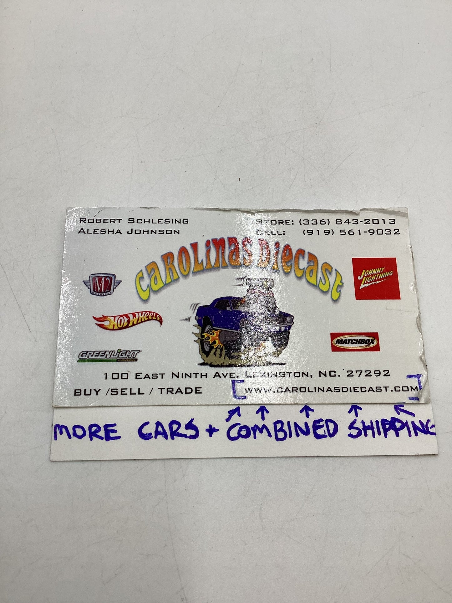 2017 Hot Wheels #99 68 Corvette Gas Monkey Garage (Small crease on left of card) 17A