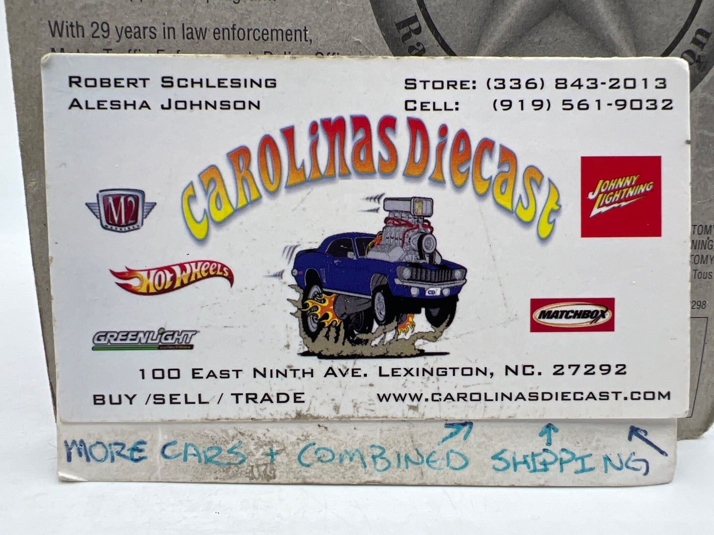 Johnny Lightning Small Card 1955 Chevy Sedan Dickinson Orange