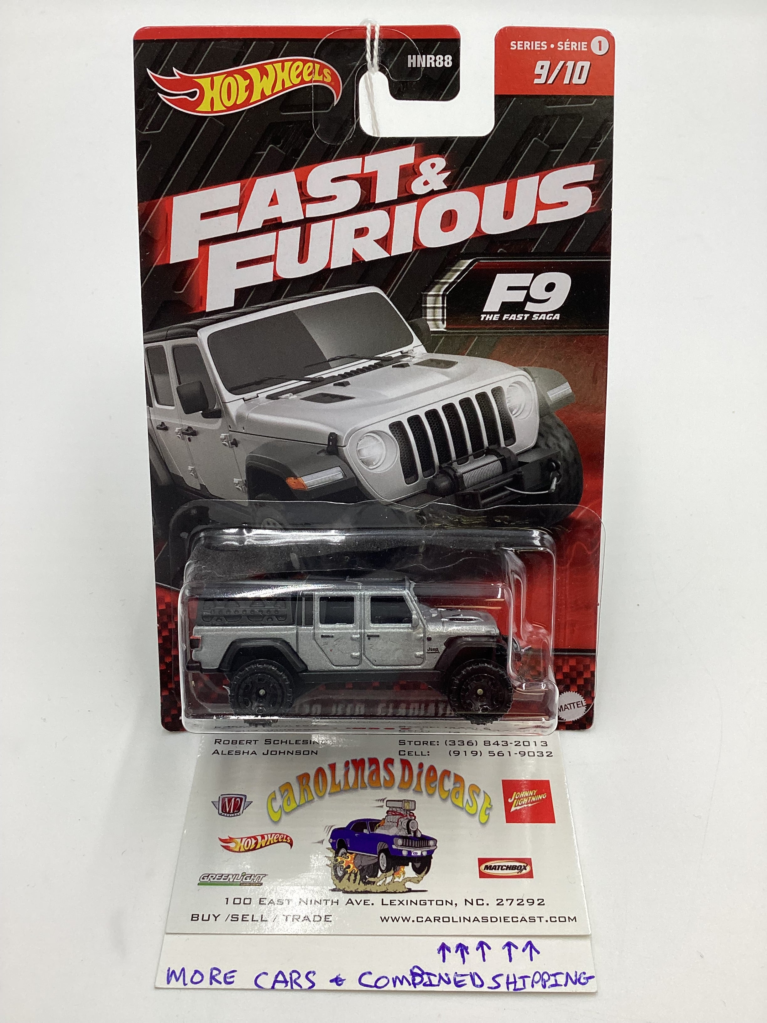 Hot wheels Fast and Furious Series 1 #9 20 Jeep Gladiator cracked