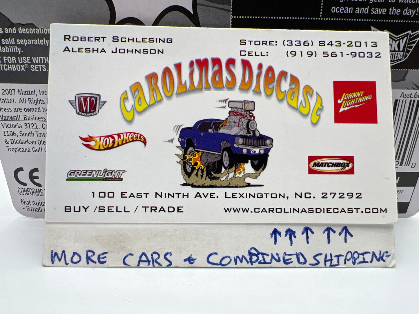 Matchbox Sky Busters MBX Metal #7 Pacific Patrol Coast Patrol Orange/White AAA2