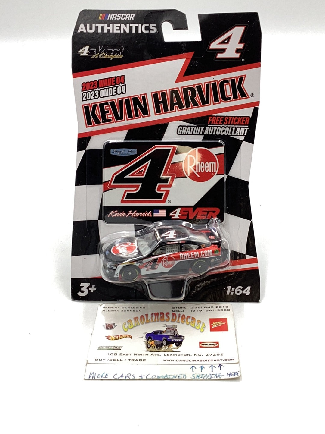 2023 nascar authentics wave 4 Kevin Harvick 4 carolinasdiecast