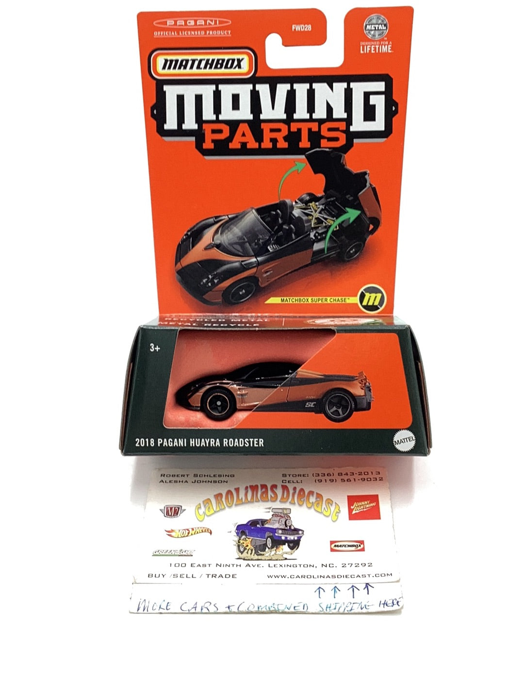 2024 Matchbox Moving Parts Super Chase 2018 Pagani Huayra Roadster