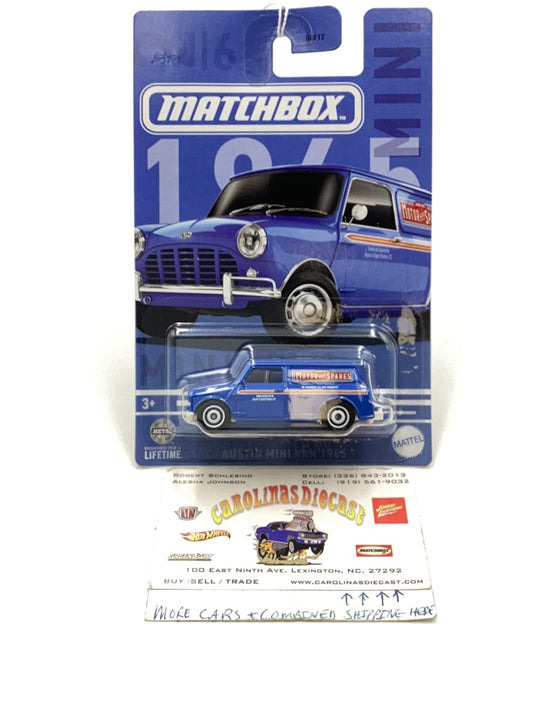 2024 Matchbox 1965 Austin Mini Van 2/6 Walmart Exclusive 161K