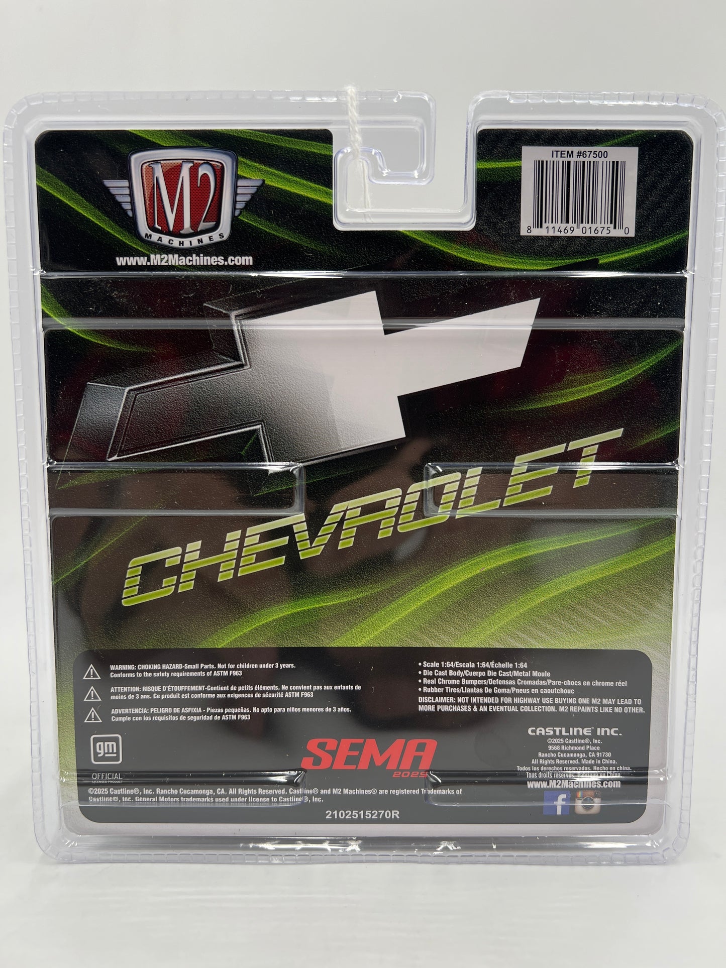 M2 Machines Diorama SEMA 2025 1/1000 1990 Chevrolet C1500 Silverado FL01