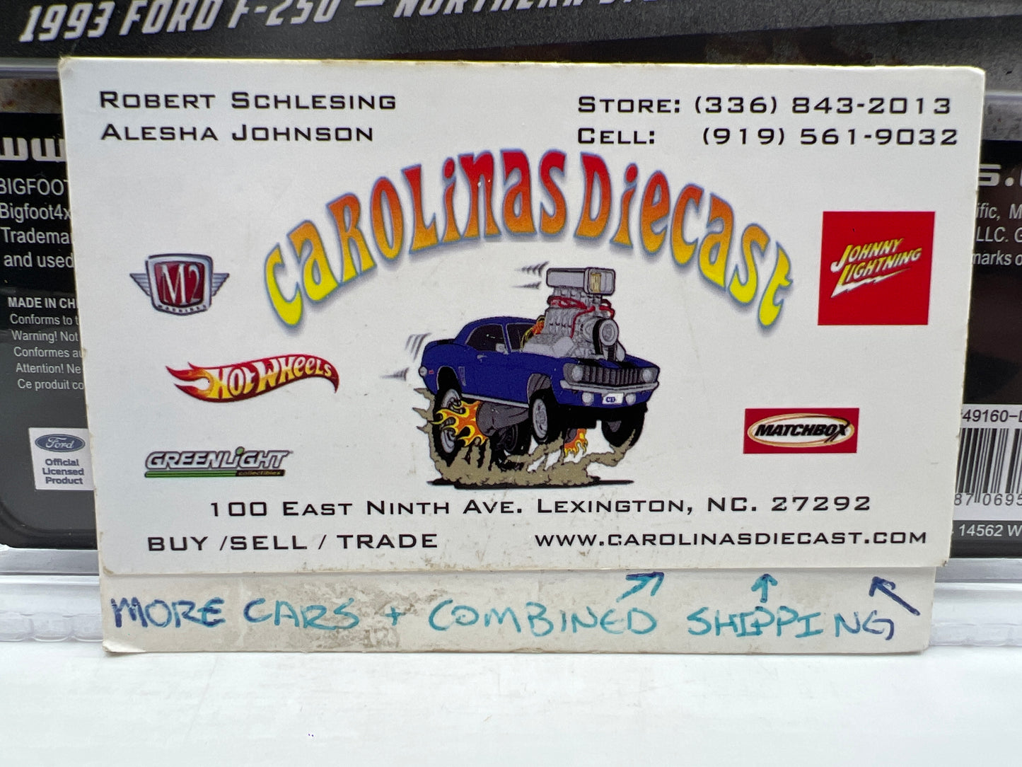 Greenlight Kings of Crunch Series 16 Walmart CHASE 1990 Ford F-350 Bigfoot #4 Chrome Blue