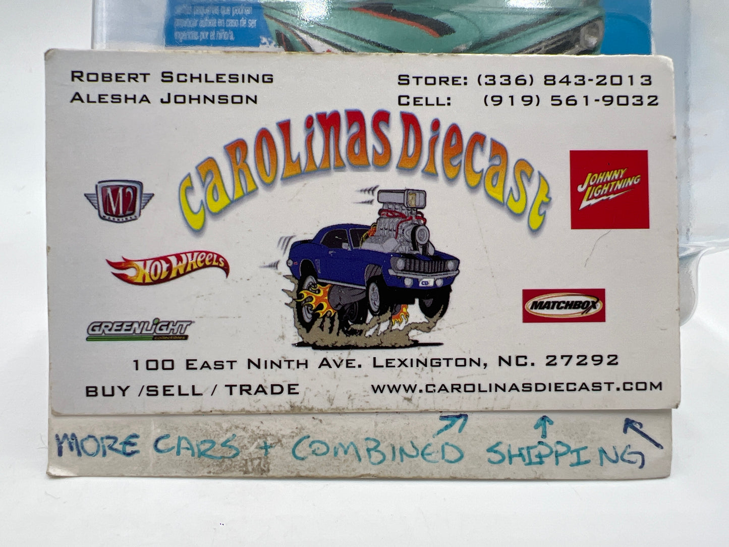 2015 Hot Wheels Short Card HW City #72 Custom 62 Chevy Turquoise Blue W/Protector