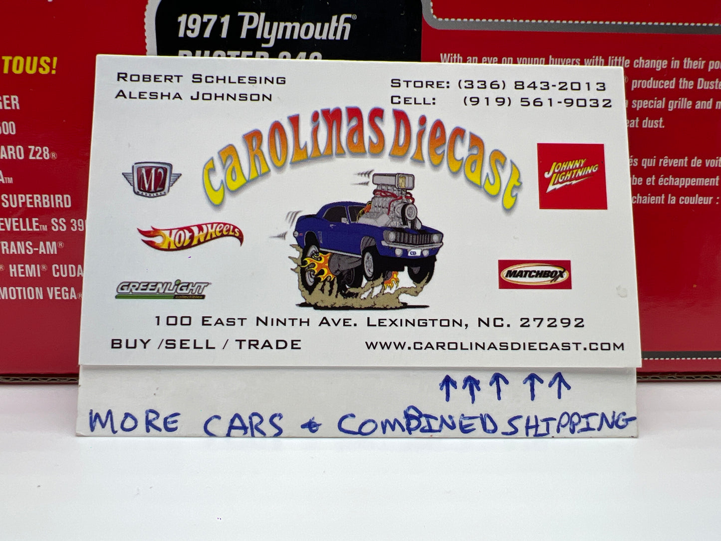 Johnny Lightning 1:24 Scale White Lightning Chase Muscle Cars 1971 Plymouth Duster 340 Black VHTF