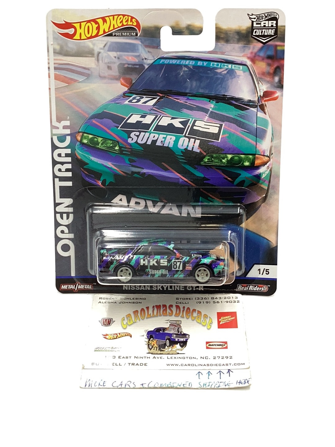 Hot wheels Car Culture Open Track #1 Nissan Skyline GT-R HKS with