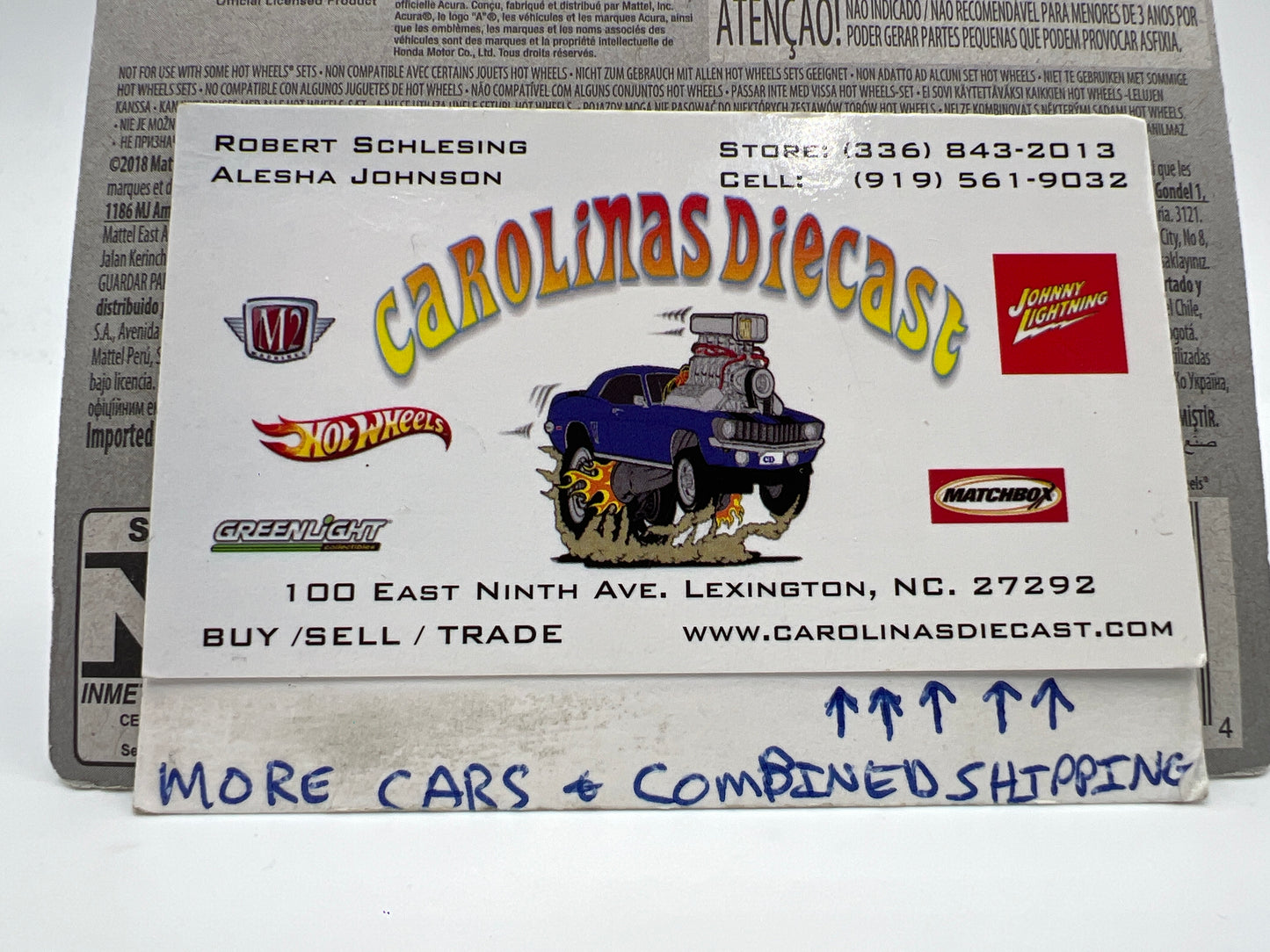 2019 Hot Wheels Exotics #199 17 Acura NSX Blue Short Card 103A