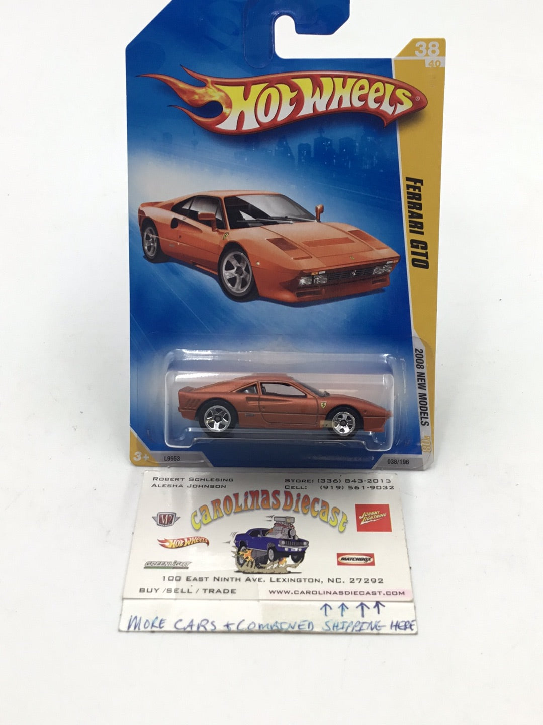 2008 Hot wheels #38 GTO Ferrari Copper PP5