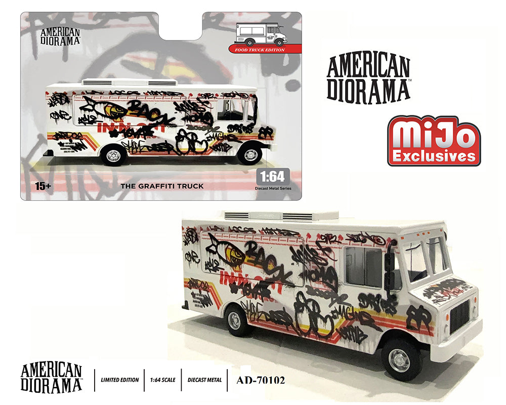 (Preorder) American Diorama 1:64 Food Truck Graffiti Style Limited Edition MiJo Exclusives