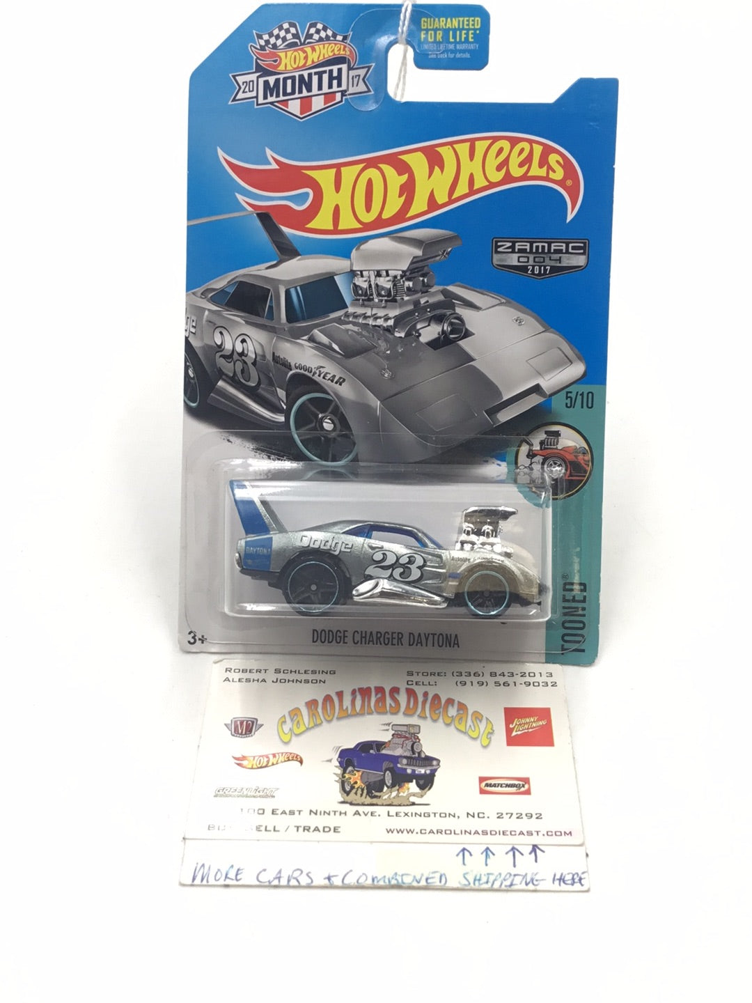 2017 Hot Wheels Dodge Charger Daytona Zamac #4 147D – carolinasdiecast