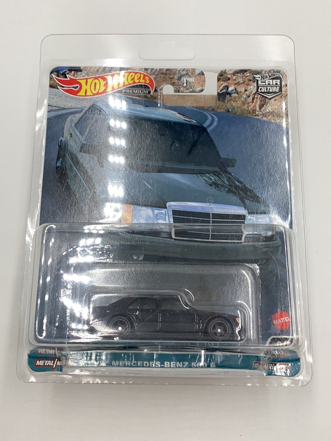 2023 Hot wheels car culture Canyon Warriors Mercedes Benz 500 E Chase VHTF w/protector