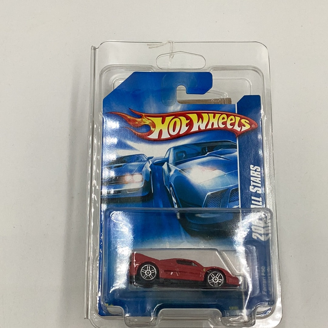 2007 Hot Wheels #148 Ferrari F50 with protector
