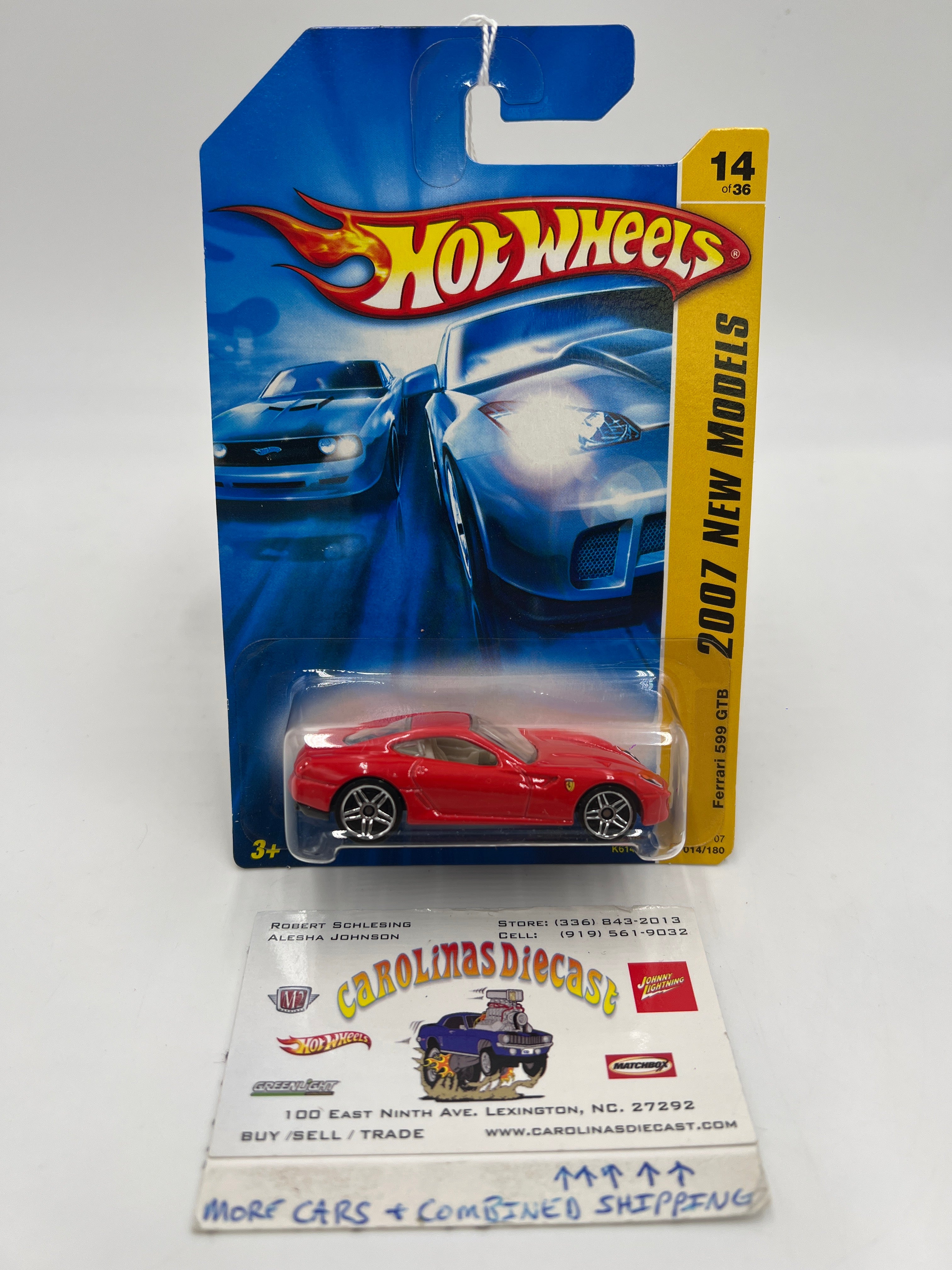 2007 Hot Wheels New Models #014 Ferrari 599 GTB Red – carolinasdiecast