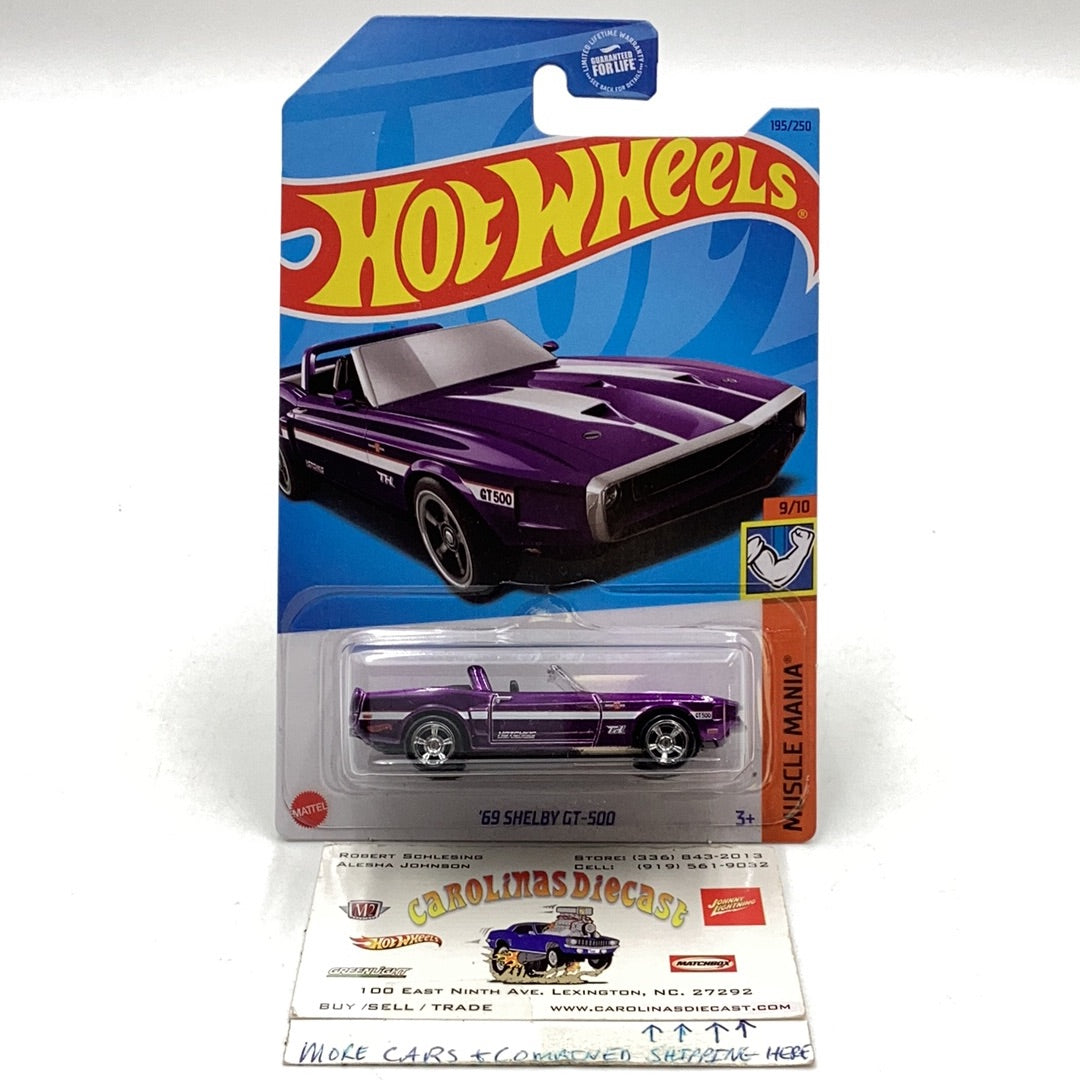 2023 hot wheels super treasure hunt #195 69 Shelby GT- 500 W