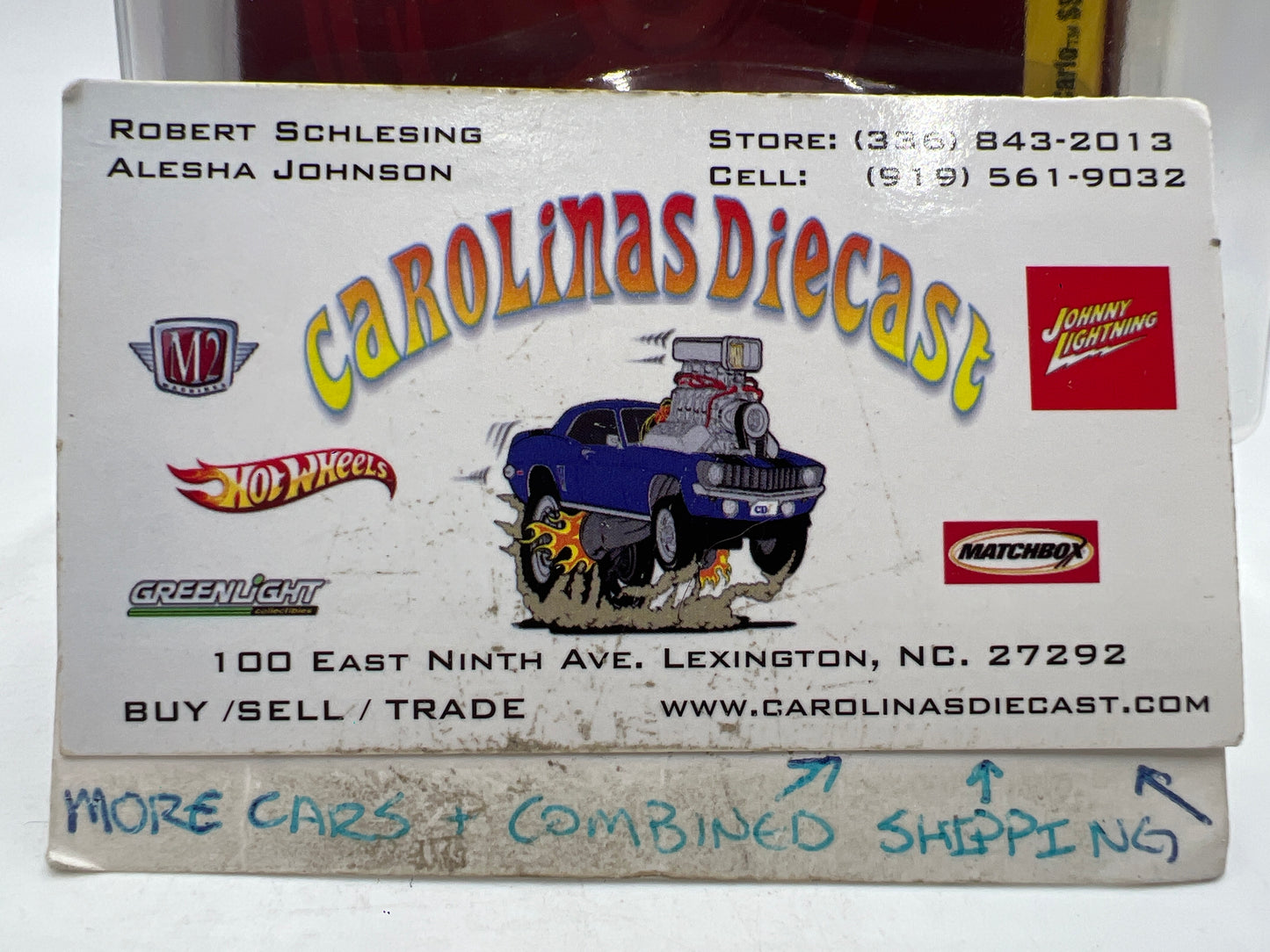 Johnny Lightning Small Card 1987 Chevy Monte Carlo SS Gray W/Protector