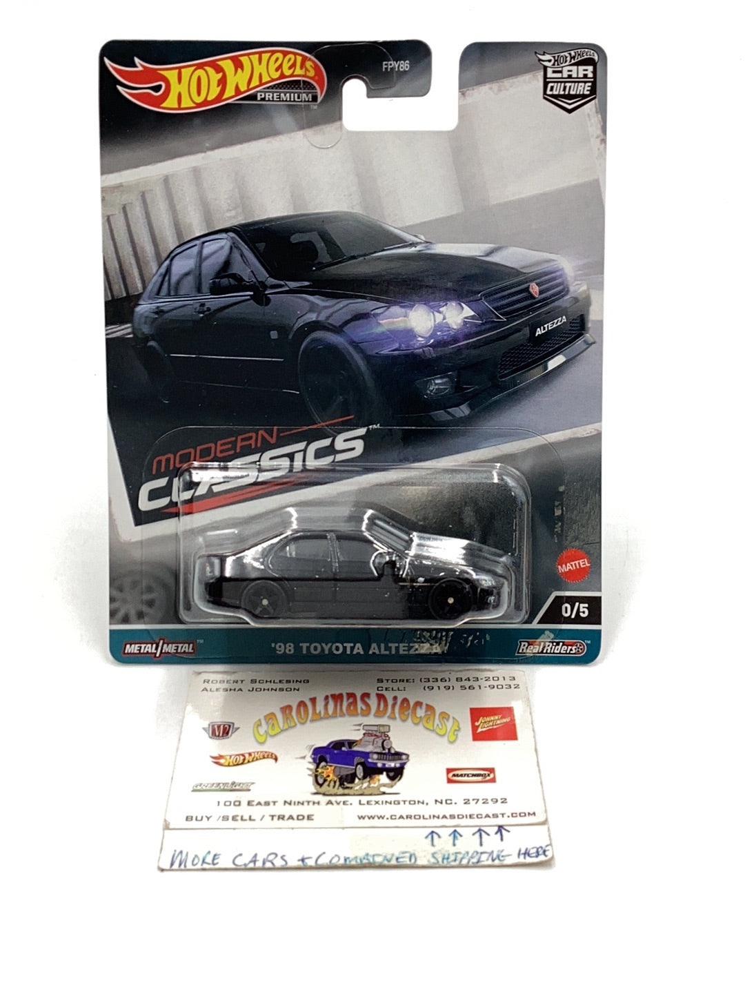 Hot wheels car culture modern classics #0 Chase 98 Toyota Altezza with –  carolinasdiecast