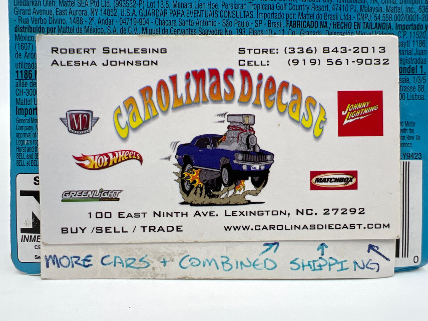 Hot Wheels Cool Classics #16 65 Ford Galaxie Spectrafrost Blue Bad Card SR