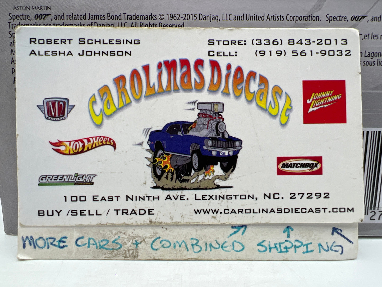 Hot Wheels Premium Retro Entertainment 007 Spectre Aston Martin DB10 Silver 244C