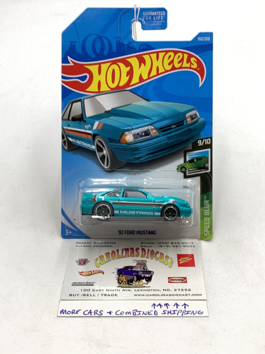 2019 Hot Wheels #152 92 Ford Mustang 19E