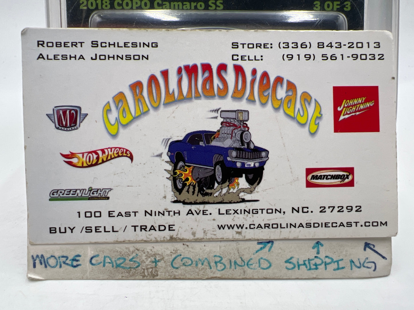 2024 Hot Wheels 24th Annual Collectors Nationals 3739/4000 2018 Copo Camaro SS Blue W/Protector